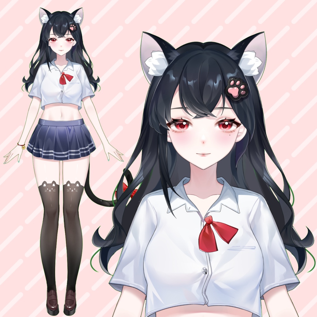 【Live2D】【VTSモデル】黒い猫です