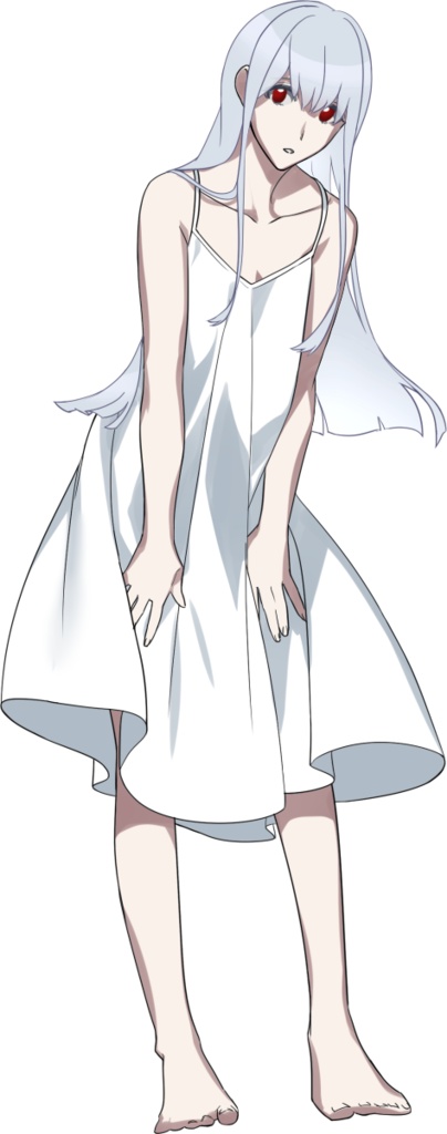 【フリー素材】シンプルなワンピースの少女