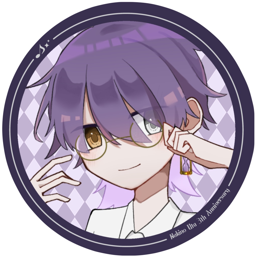 無希野詩3周年缶バ