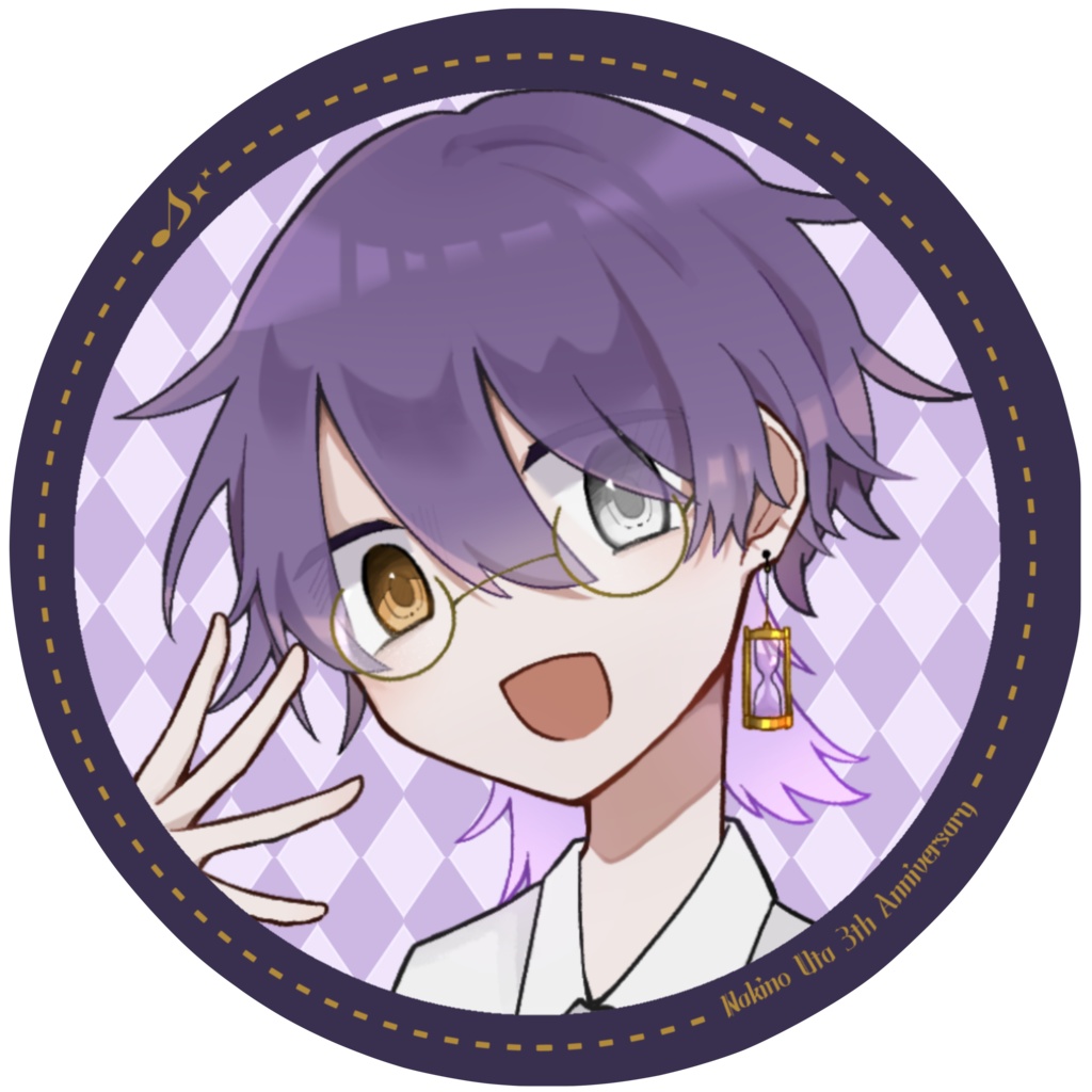 無希野詩3周年缶バ