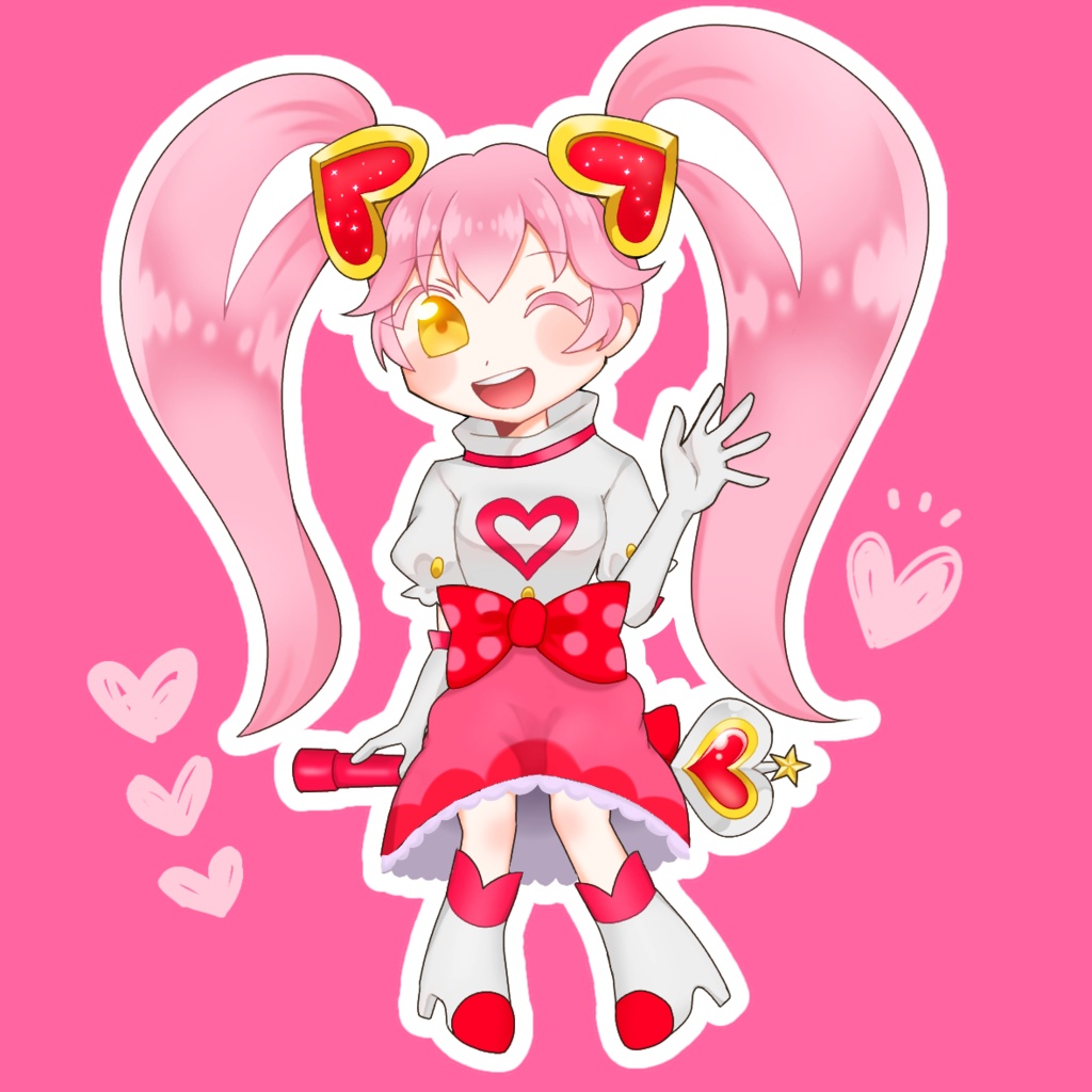 【#コンパス】でふぉるめリリカ【大きめ缶バッジ】