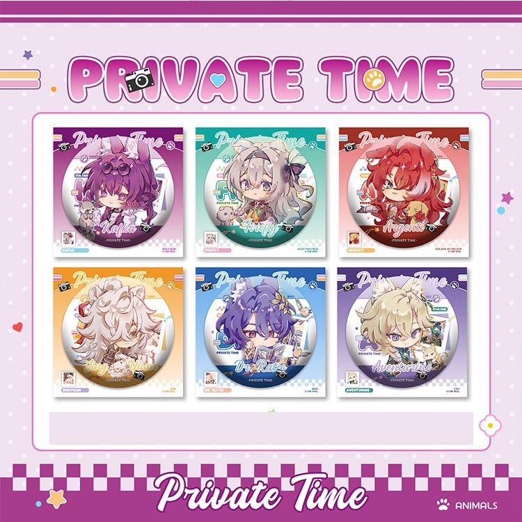 スターレイル ホタル カフカ ホタル 景元 アベンチュリン Dr.レイシオ アルジェンティ アクリルキーホルダー 缶バッジ