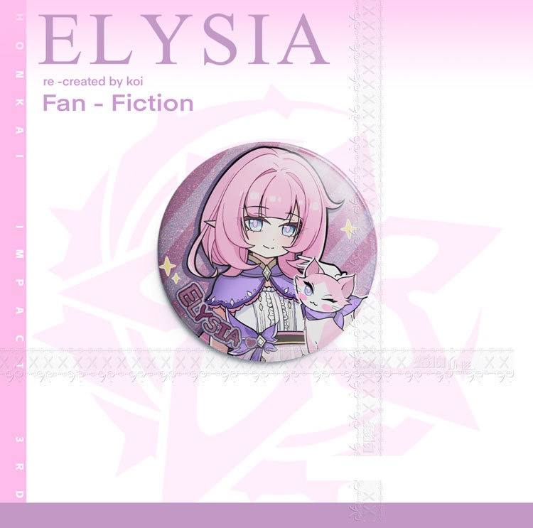 崩壊3rd エリシア アクリルスタンド 缶バッジ アクリルキーホルダー