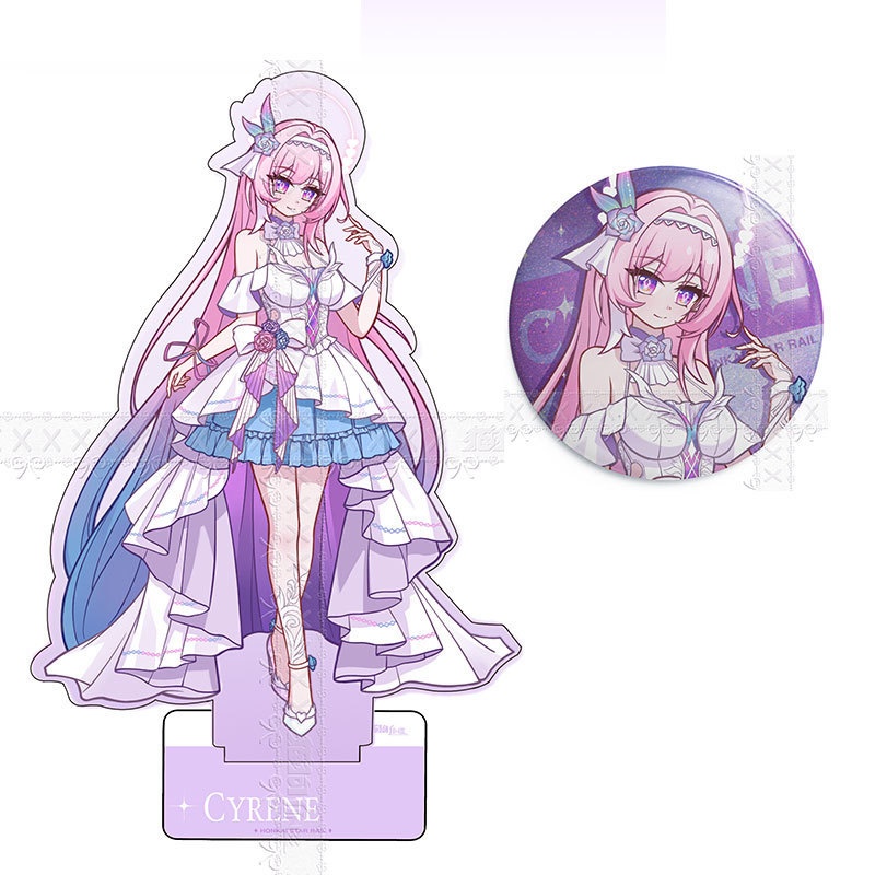 スターレイル キャストリス アクリルスタンド 缶バッジ