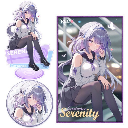 スターレイル キャストリス アクリルスタンド 缶バッジ 色紙