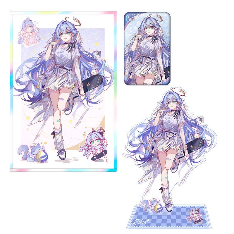 スターレイル ロビン アクリルスタンド 色紙 缶バッジ