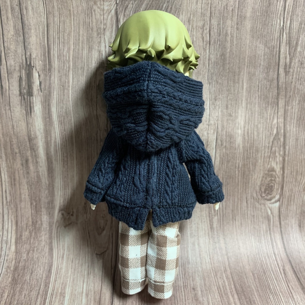 アランネイビーニットパーカー