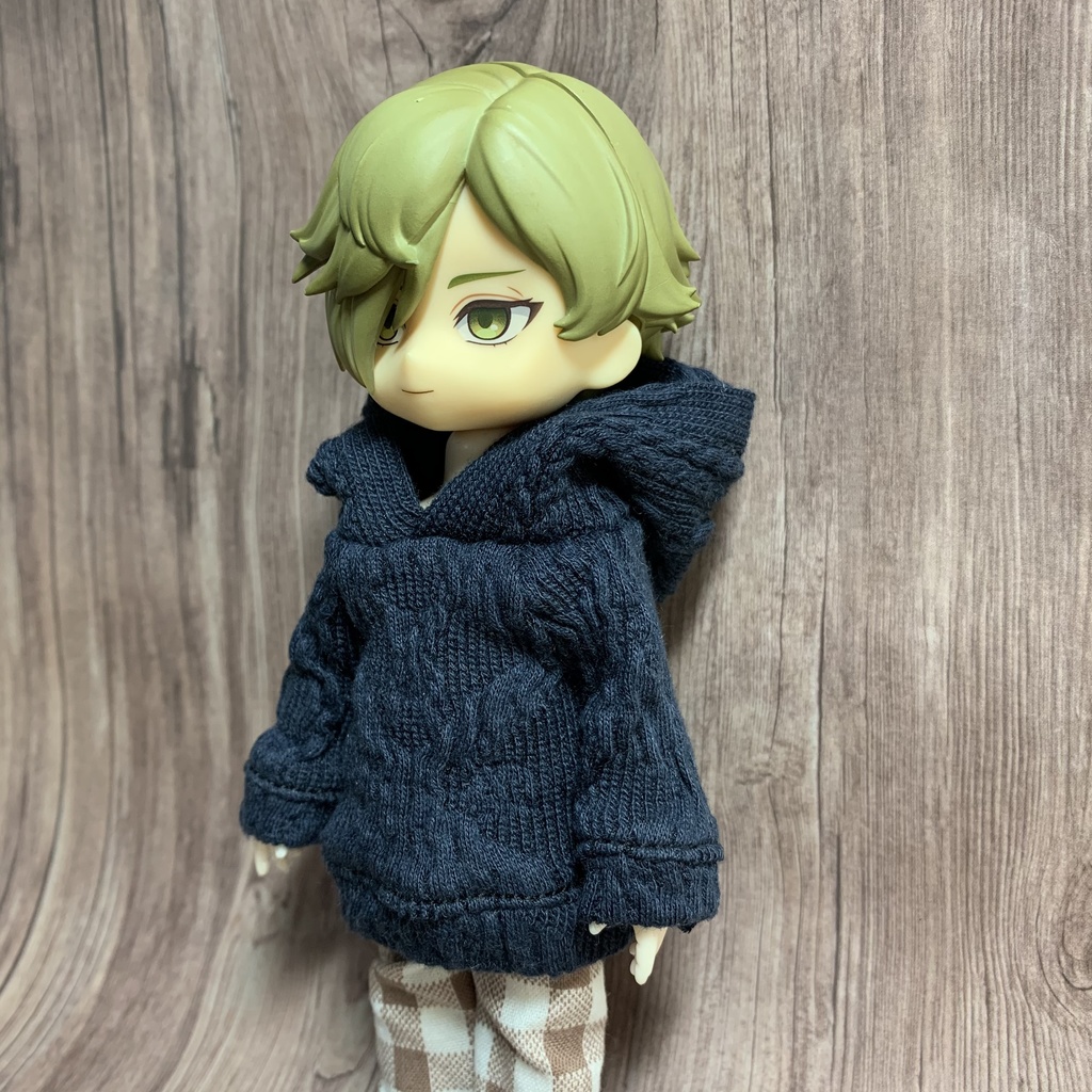 アランネイビーニットパーカー