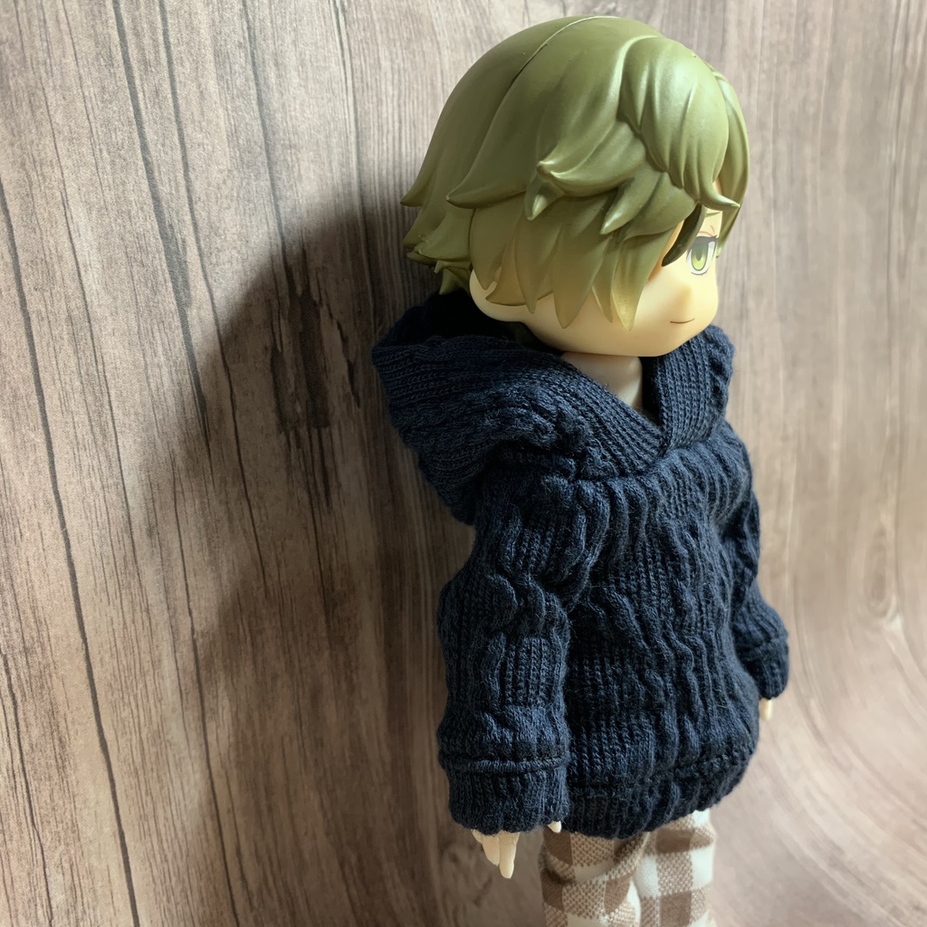 アランネイビーニットパーカー