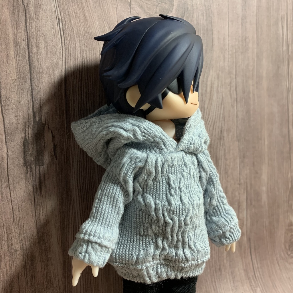 アランベビーブルーニットパーカー