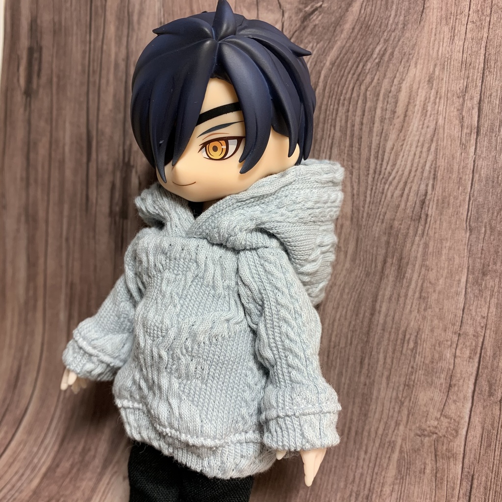 アランベビーブルーニットパーカー