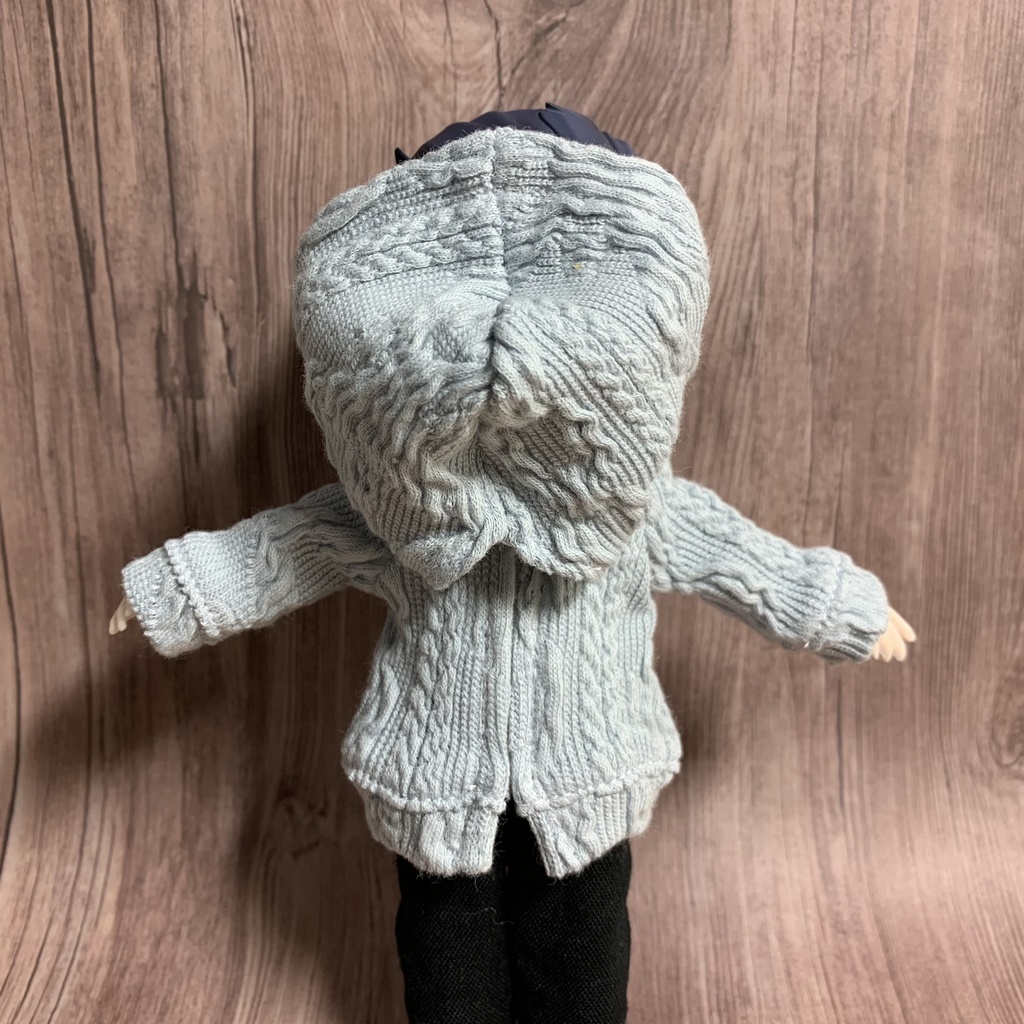 アランベビーブルーニットパーカー