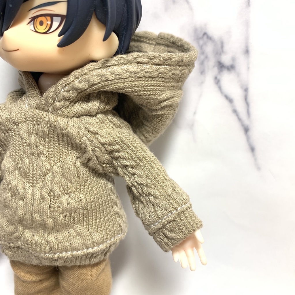 アランモカベージュパーカー【Seriaドール】