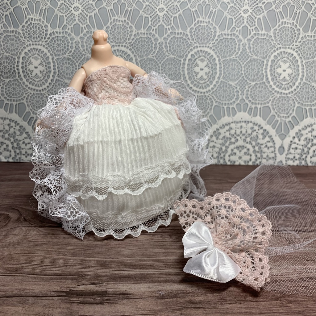 ★セリアドール★ベビーピンクドレス