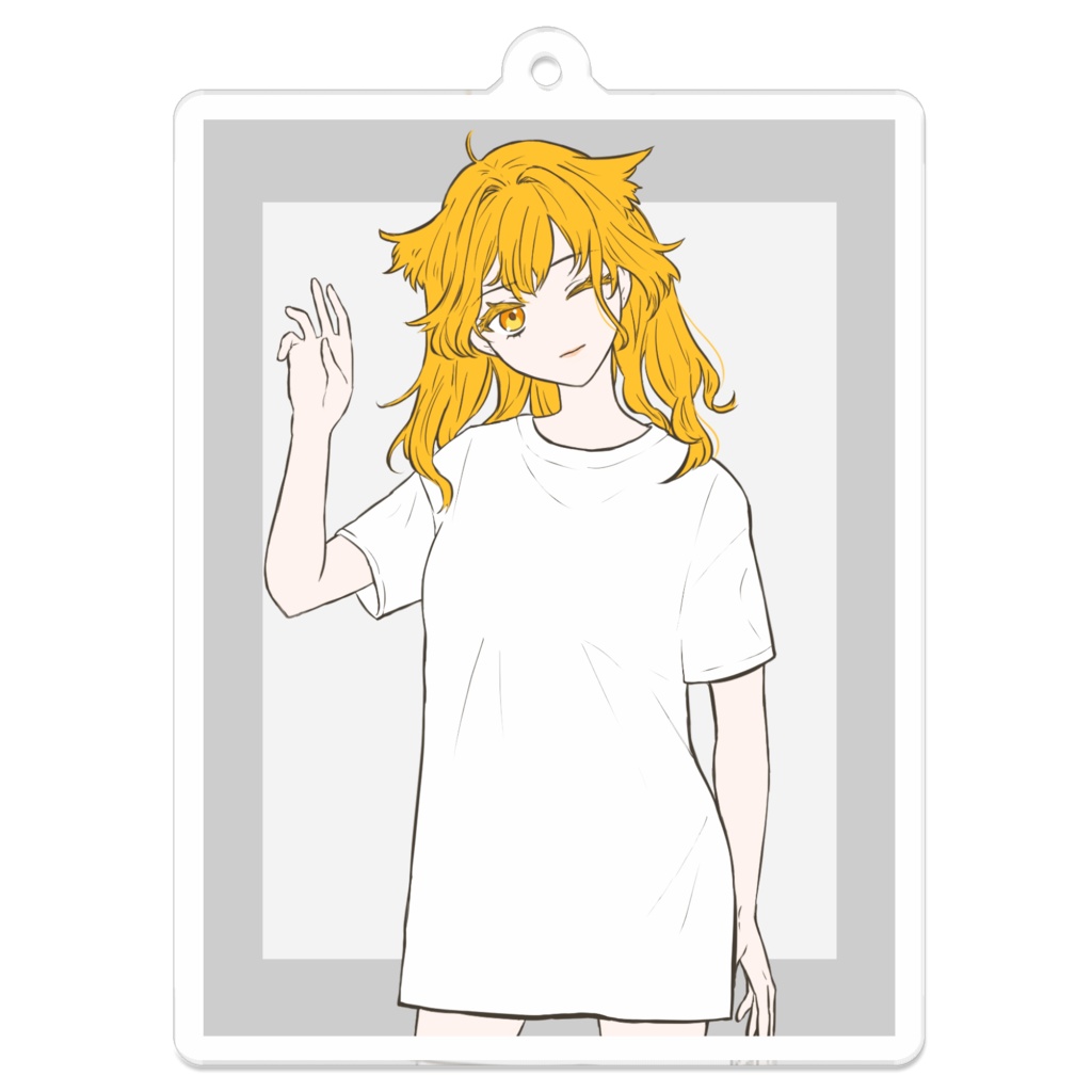 Tシャツ着せ替えキーホルダー