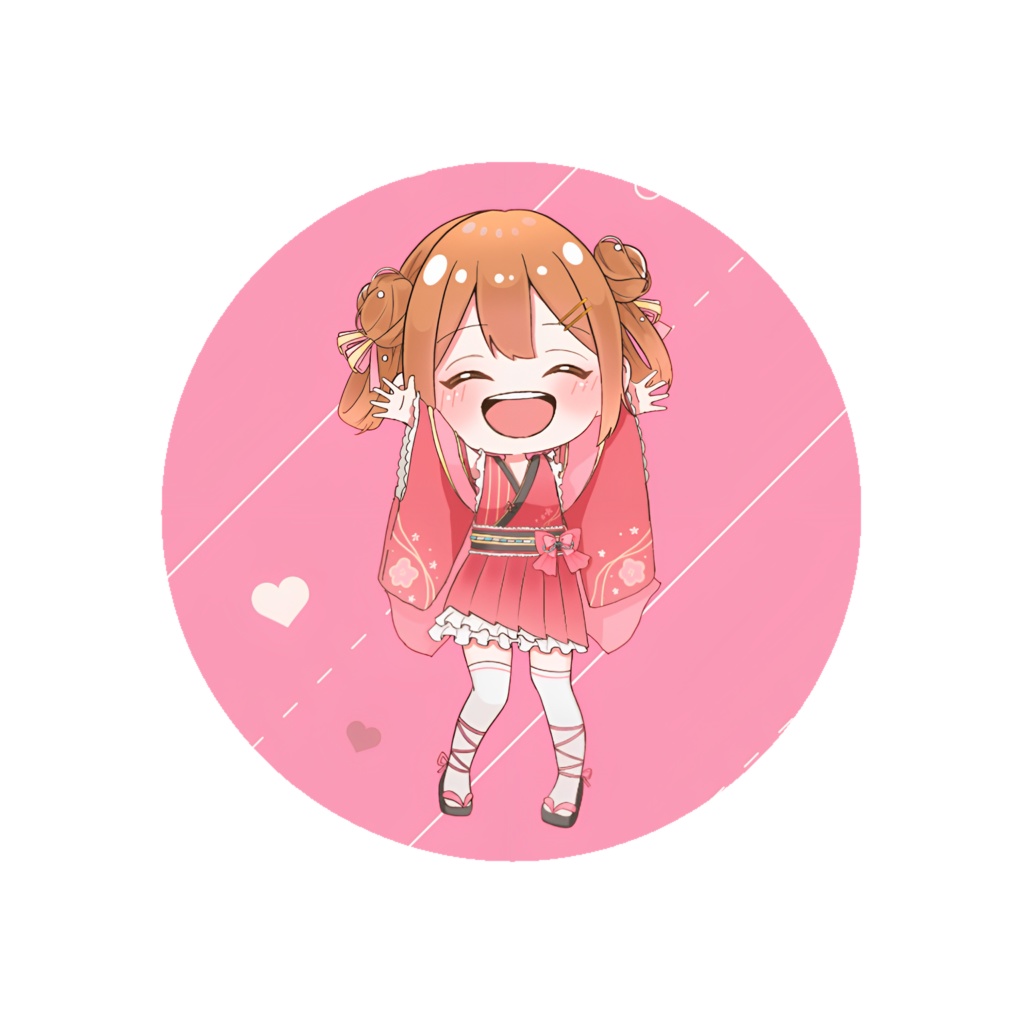 缶バッチ（お正月衣装全身）