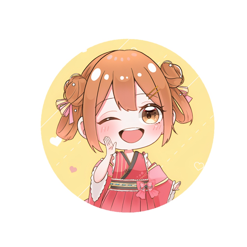 缶バッチ（お正月衣装バストアップ）