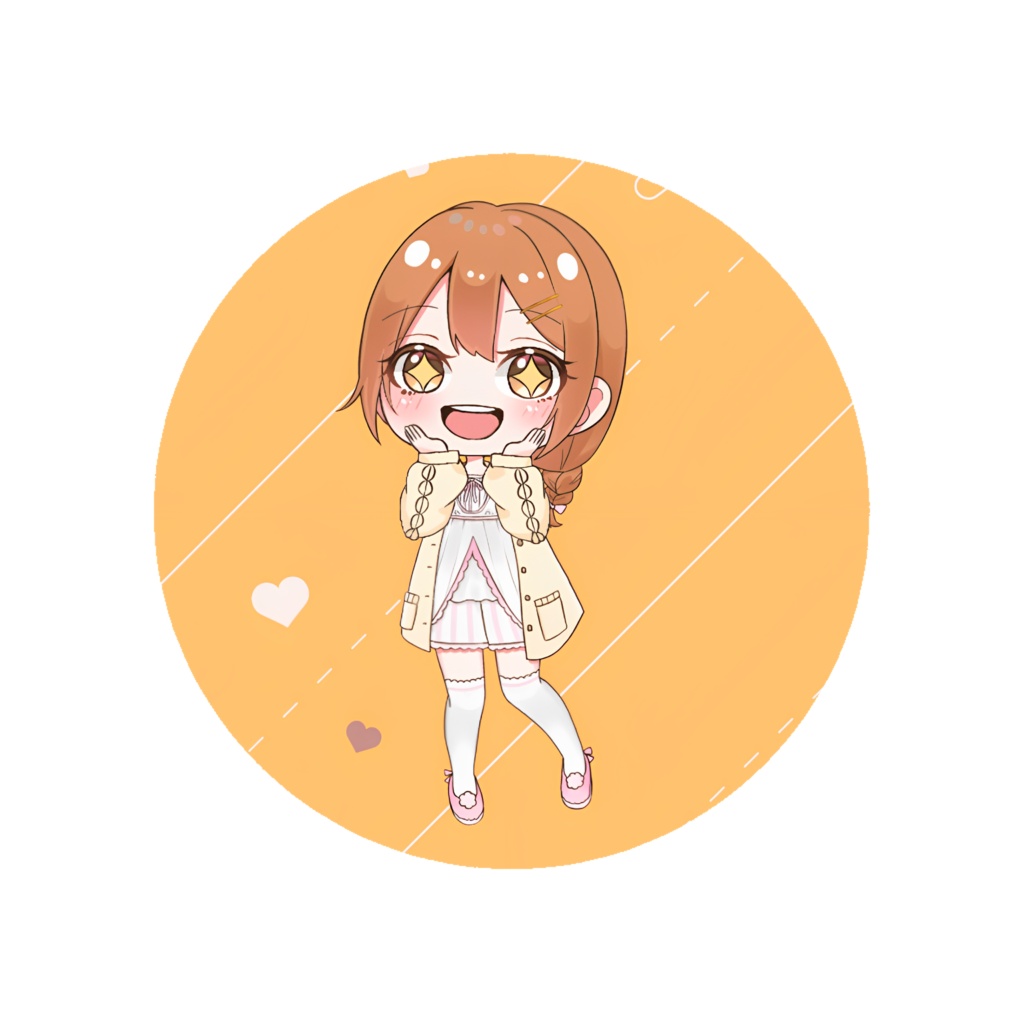 缶バッチ（部屋着衣装全身）