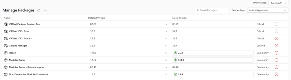 骨のある木Mk2 VRCアバター