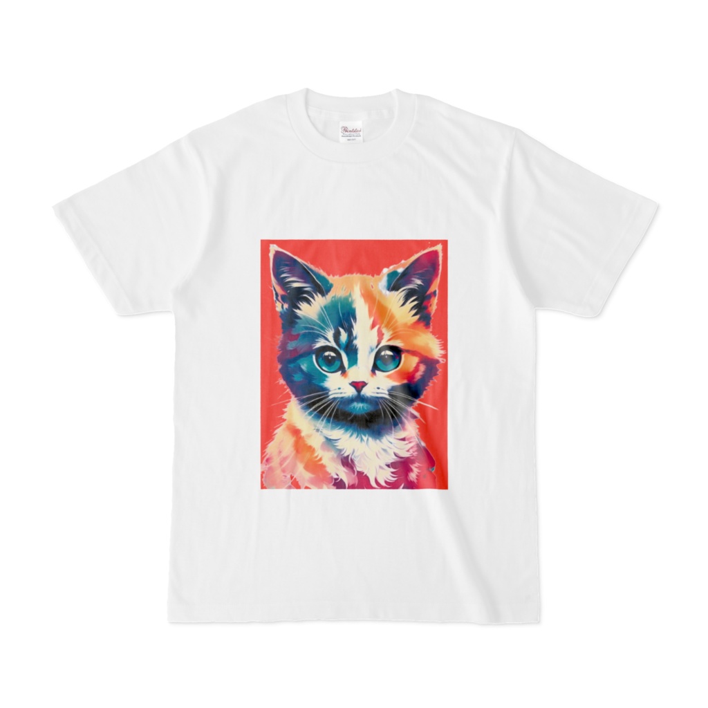 カラフルキャット-Tシャツ