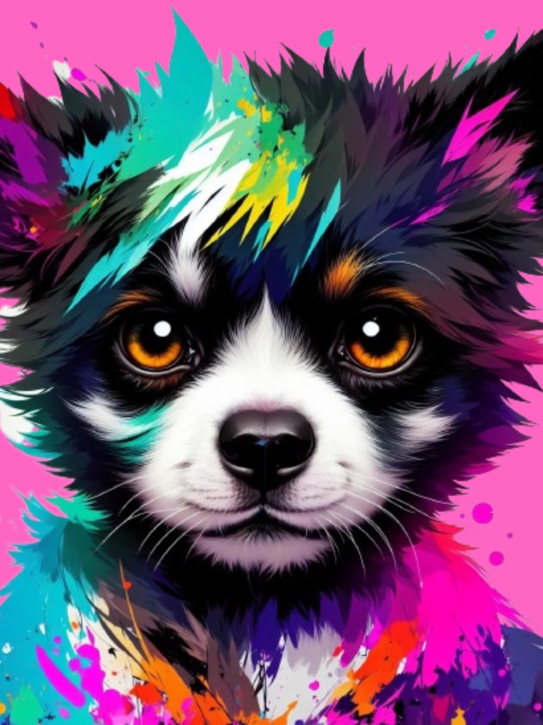 カラフルドック-Tシャツ