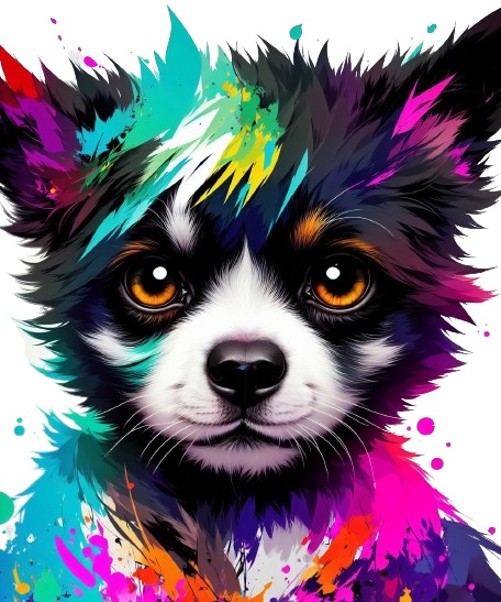 カラフルドック-スマホケース