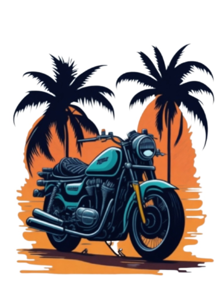 バイク-Tシャツ