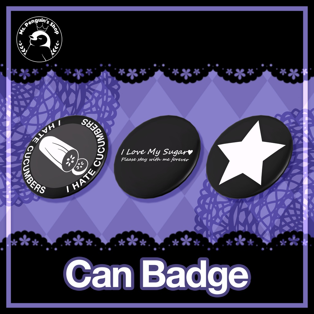 [Free] Can Badge / 缶バッジ