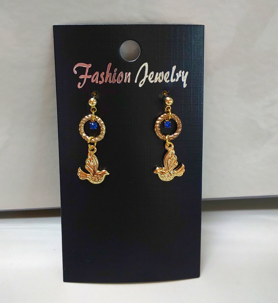 写『幸せを運ぶ青い鳥』小鳥 ＆ ブルーストーン ✳ ピアス