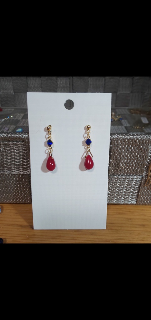 赤と黒*チェコ&ストーンピアス