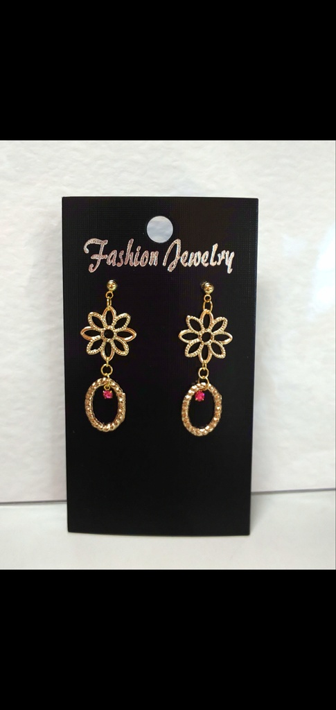 お花とブルーサークル*ピアス