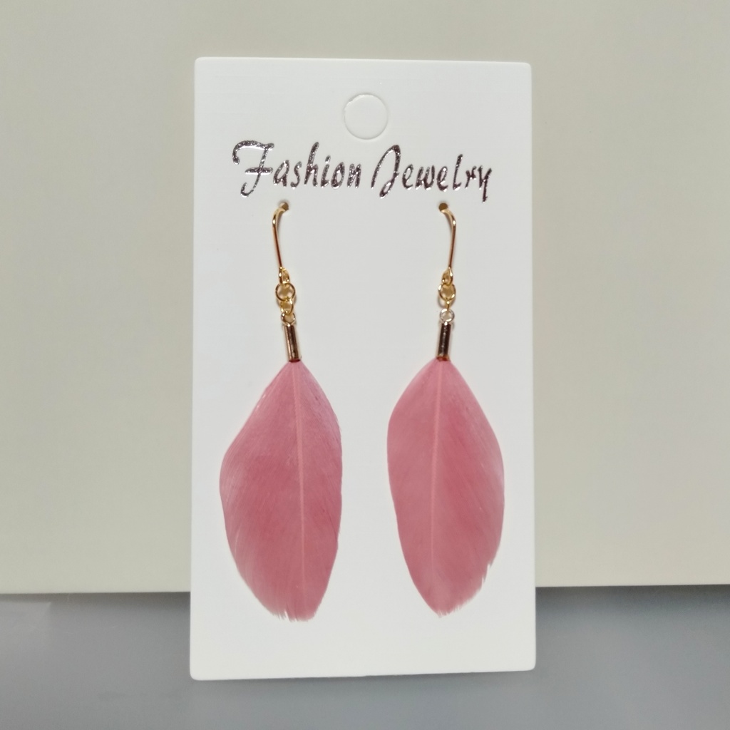 【一点物】ブルーフェザー ✳ シンプル ピアス〈色違いあり〉