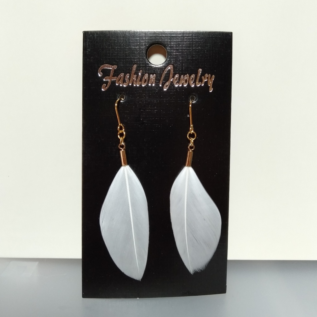 【一点物】ブルーフェザー ✳ シンプル ピアス〈色違いあり〉