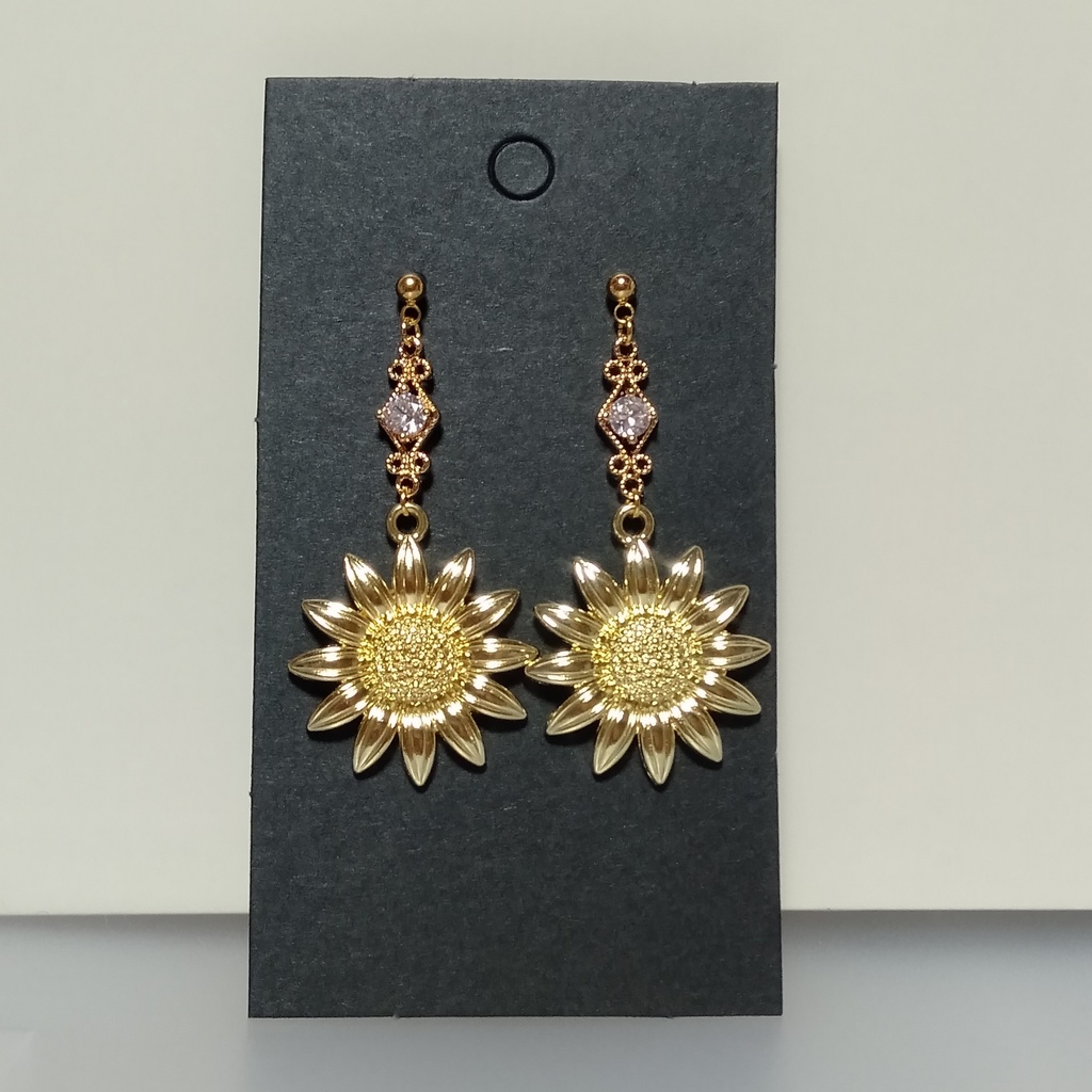 【夏・al】コットンパール&ひまわり 🌻 夏ピアス