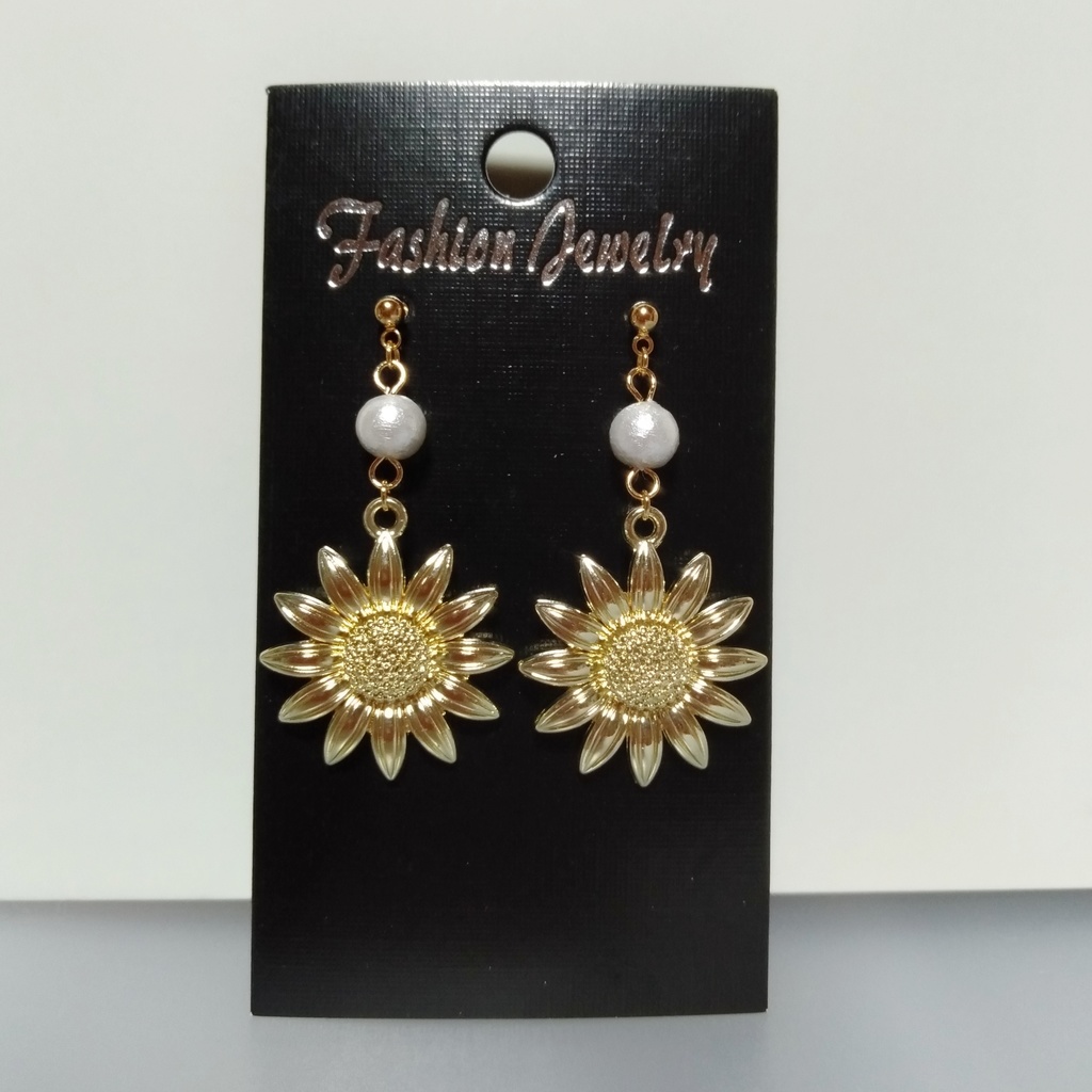 【夏・al】クリアコネクター &ひまわり🌻 夏ピアス