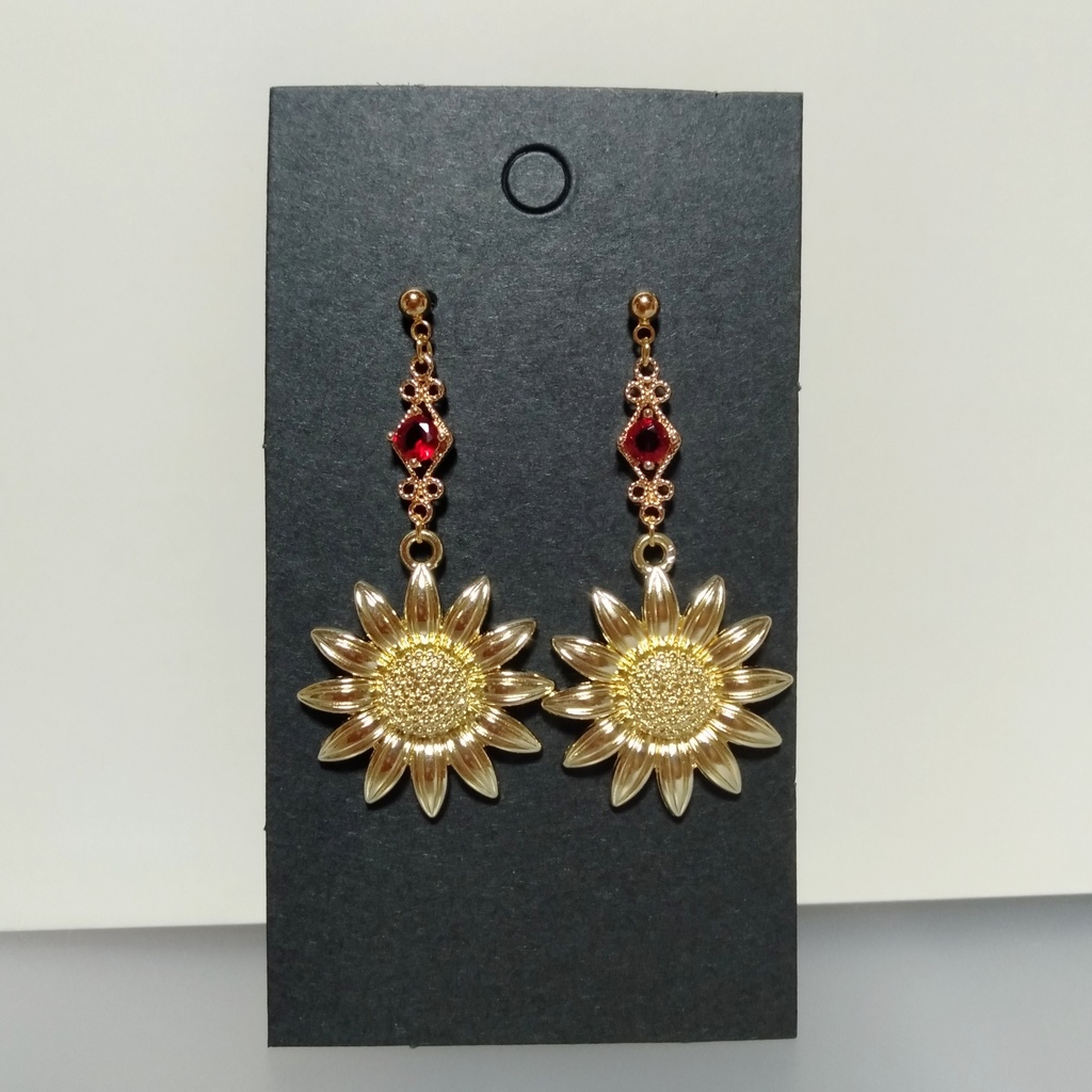 【夏・al】クリアコネクター &ひまわり🌻 夏ピアス