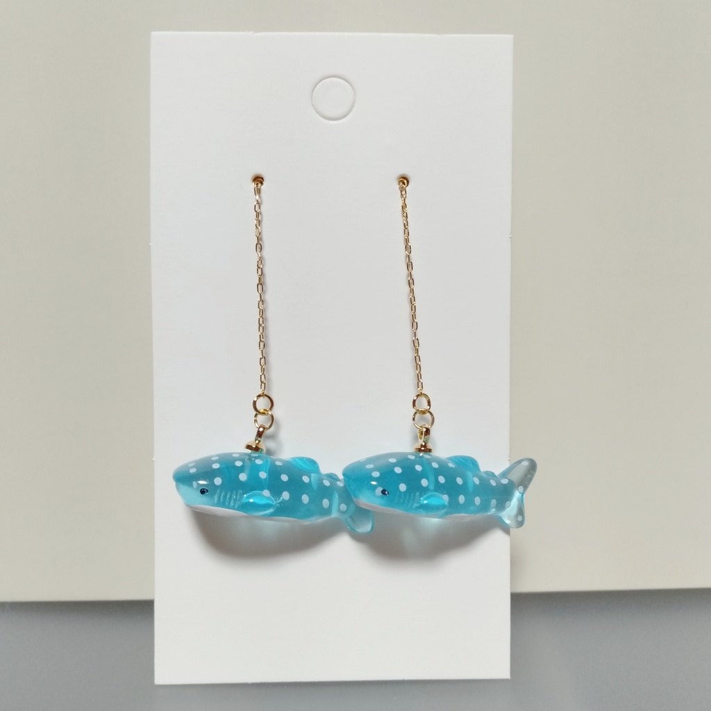 【夏・al】ジンベエザメ✧︎ユニーク ☀ 夏ピアス