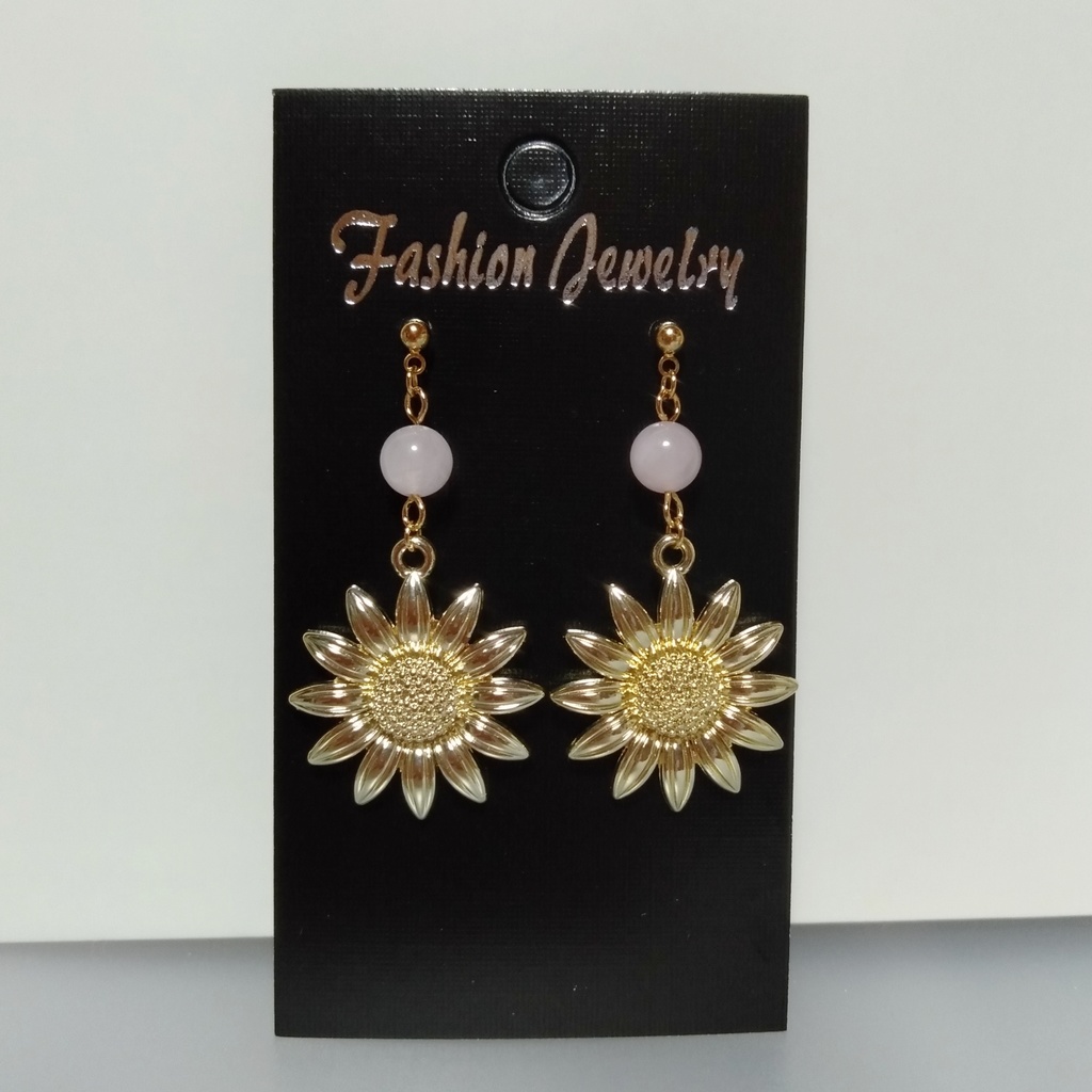 【夏・al】ターコイズ&ひまわり 🌻 夏ピアス