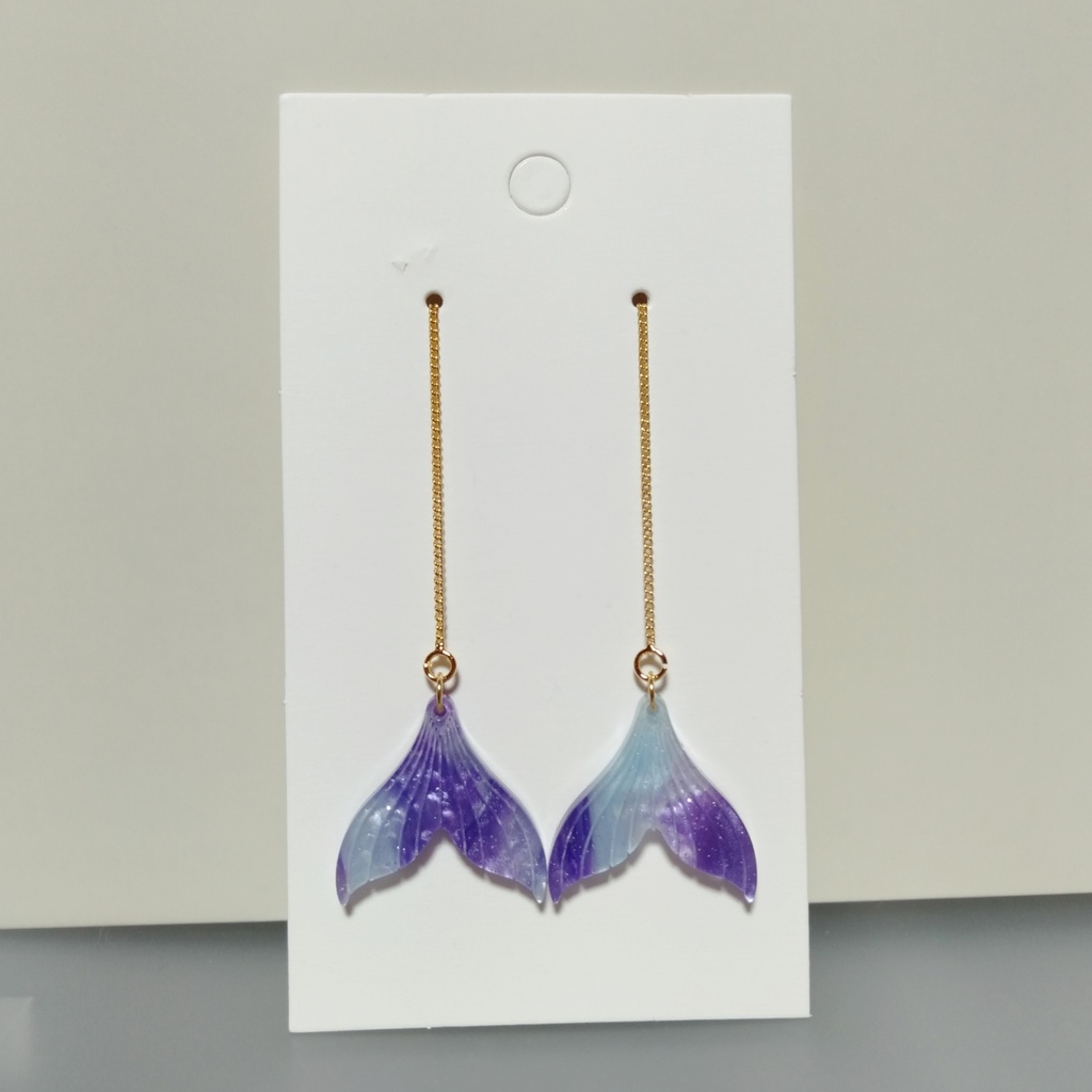 【New・夏】『白』人魚の尾びれ ✳ チェーンピアス