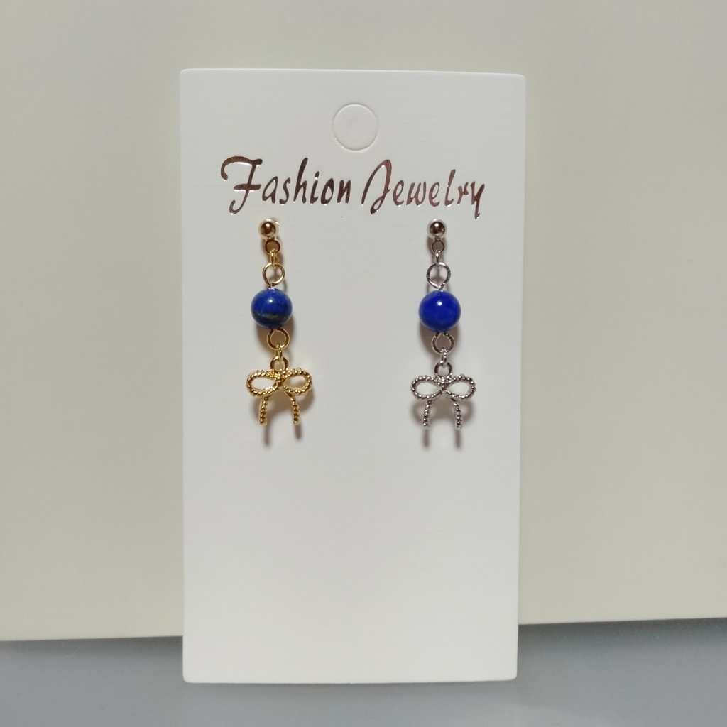 【Νew・冬.クリスマス】小さめリボン & コットンパール ✳ 冬ピアス