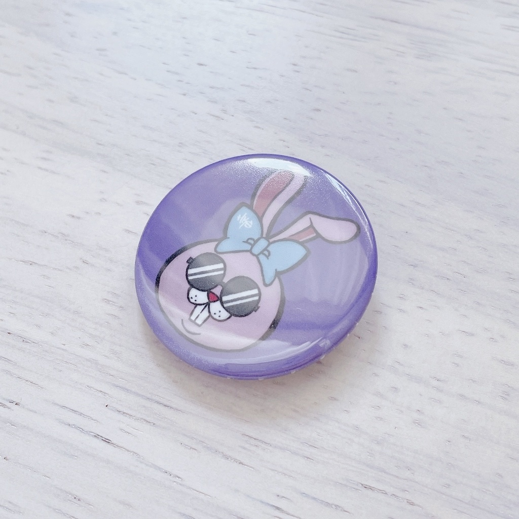 缶バッヂ / ウサギさん