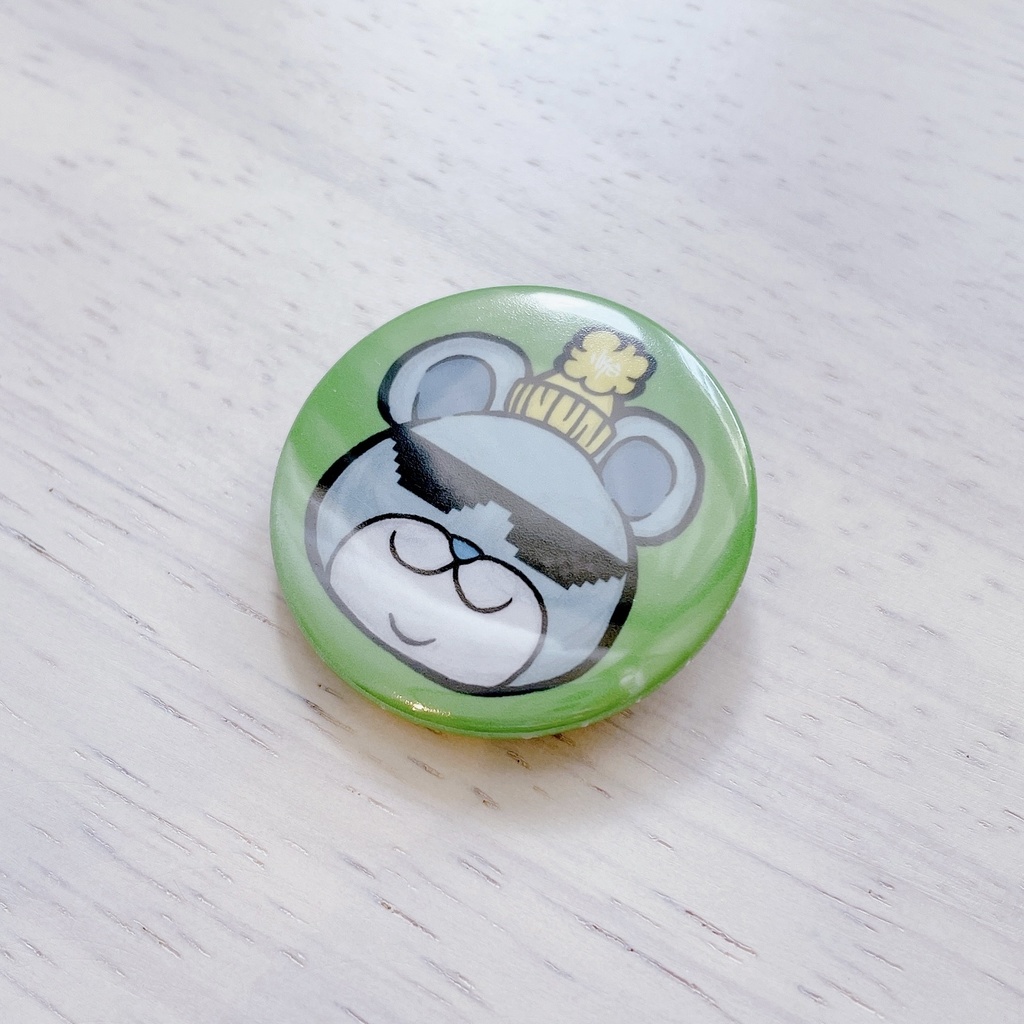 缶バッヂ / クマさん