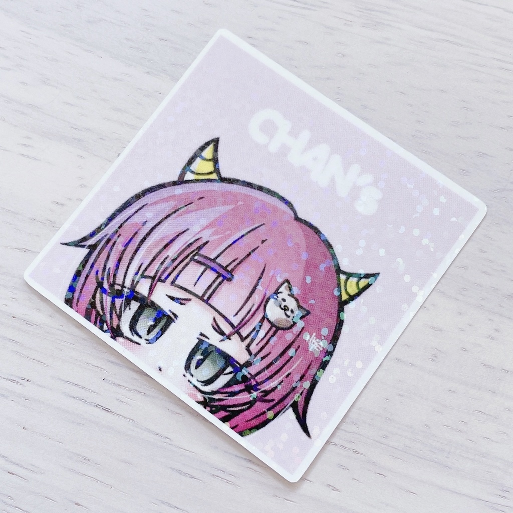 ステッカー / CHAN's ピンク (キラ)