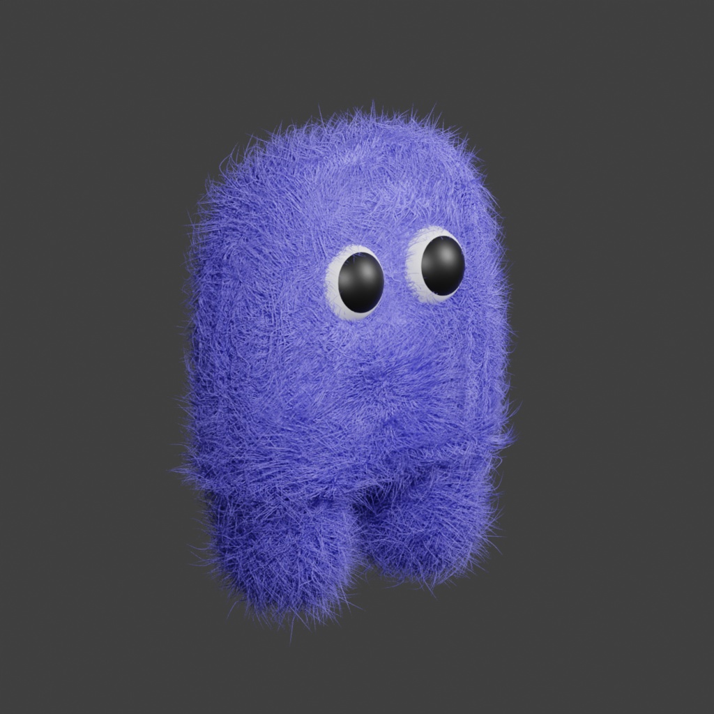 blender習作 もっふもふ