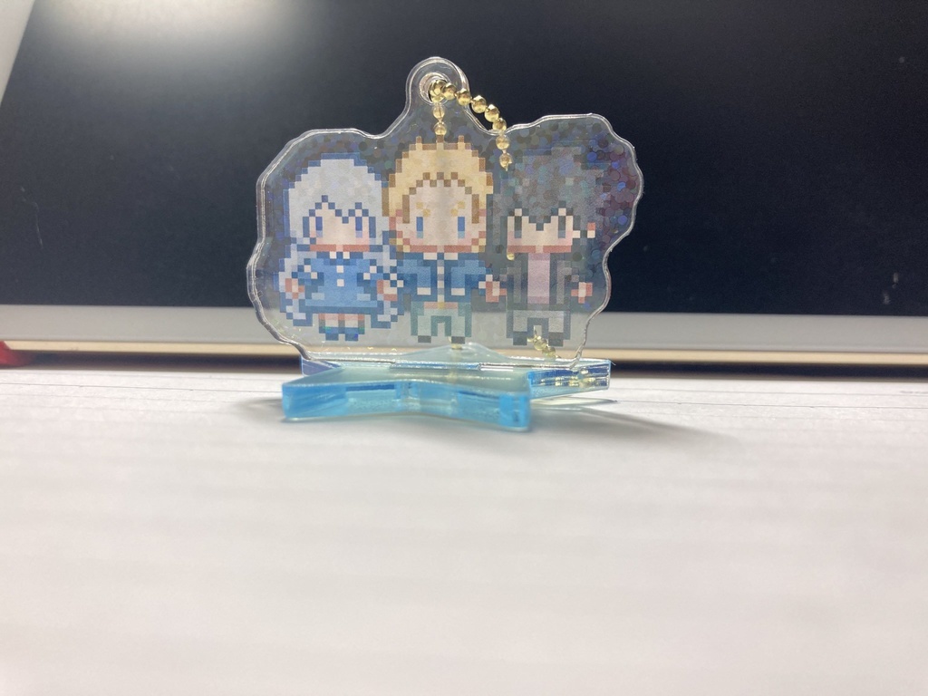 ビッグ3ドット絵ミニアクスタ(お出かけ仕様)