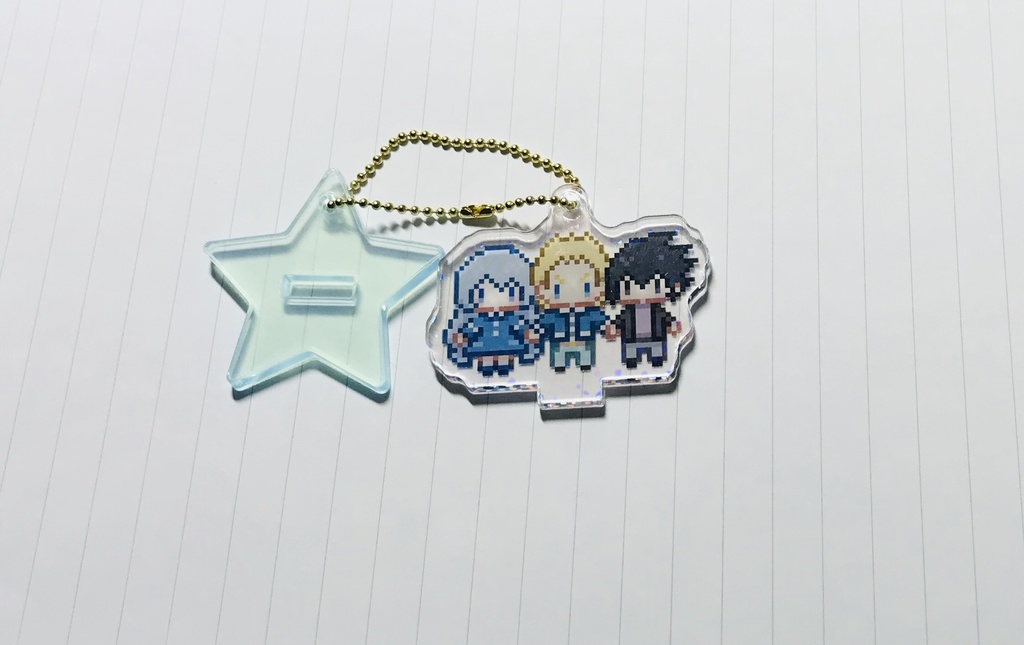 ビッグ3ドット絵ミニアクスタ(お出かけ仕様)