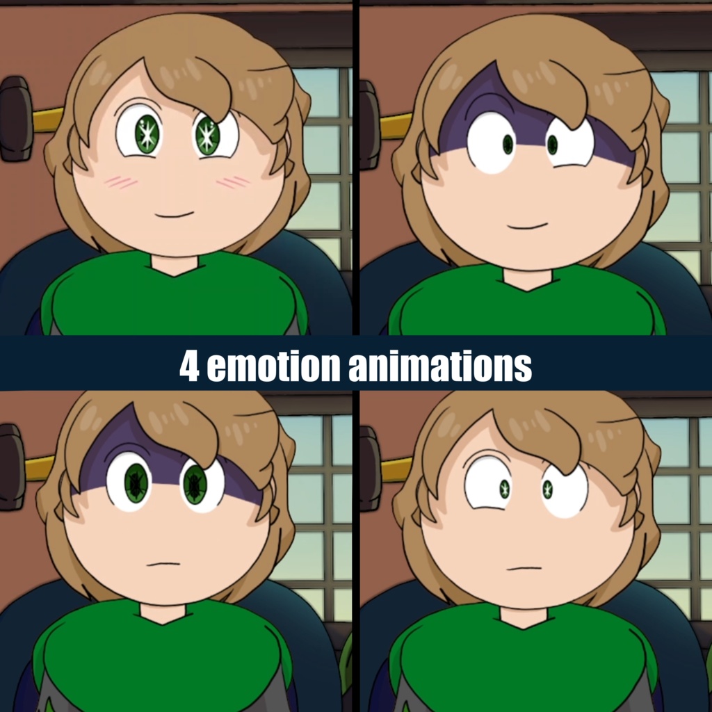 Lloyd highschool vtuber model (personal design)