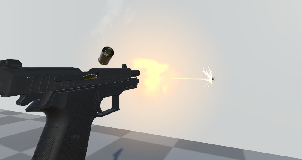 【VRChat Avatar】SIG P220 Hand Gun Weapon System & Particle