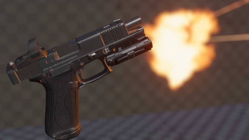 【VRChat Modular Avatar対応】Glock17 G17 Weapon System & Particle Ver.1.00