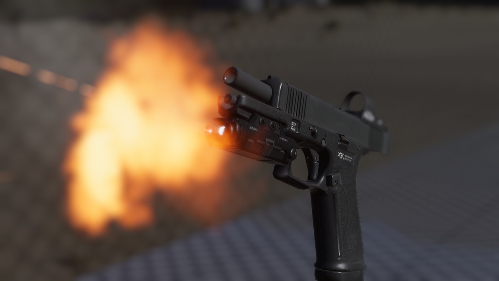 【VRChat Modular Avatar対応】Glock17 G17 Weapon System & Particle Ver.1.00